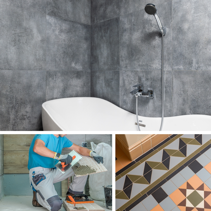 Carrelage intérieur, carrelage extérieur, terrasse, cuisine, salle de bain, maison