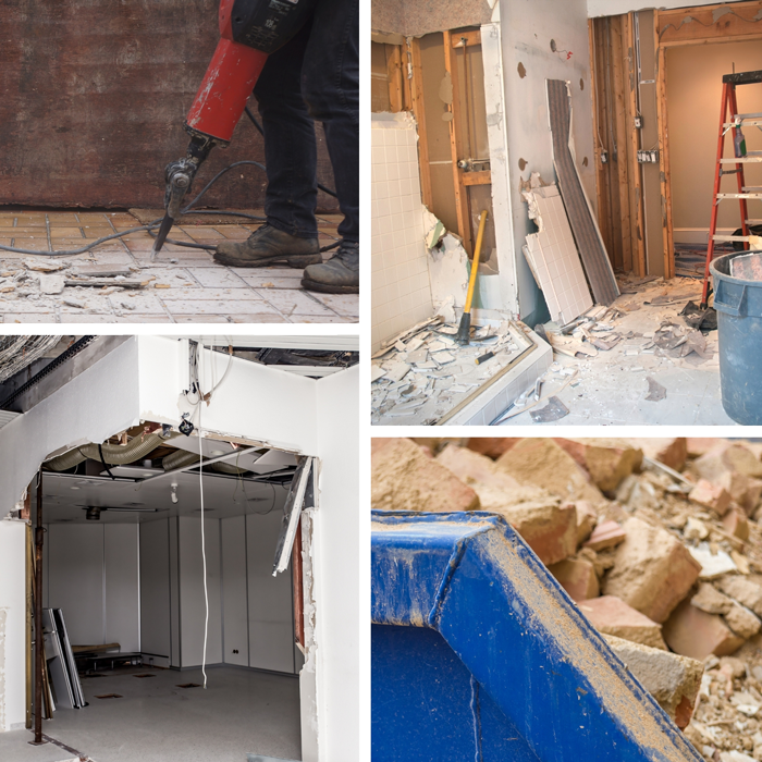 Service de rénovation, reconstruction, gesiton des déchets