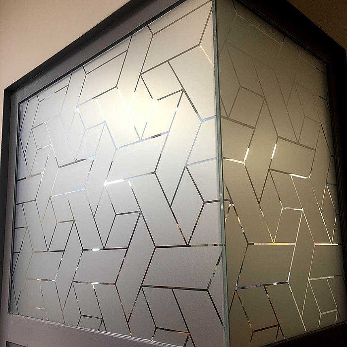 film sablé, pose, film adhésif, covering, vitrage, vitrine, vitres