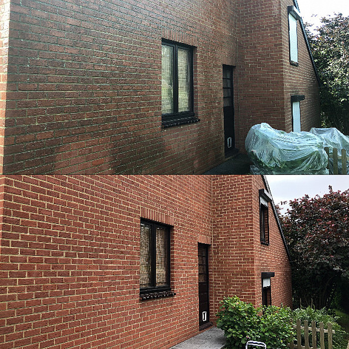 démoussage façade, nettoyage toiture