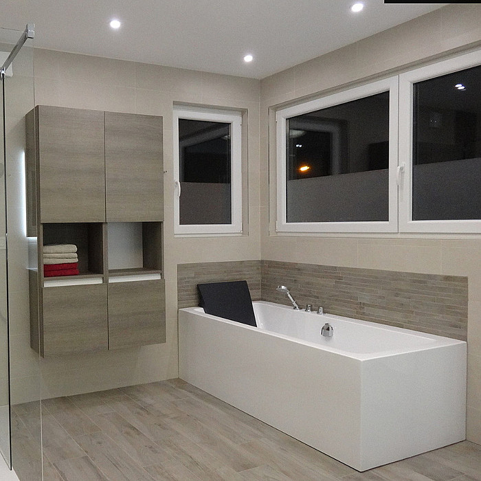 nouvelle salle de bain, créaiton de salle de bain, carreleur