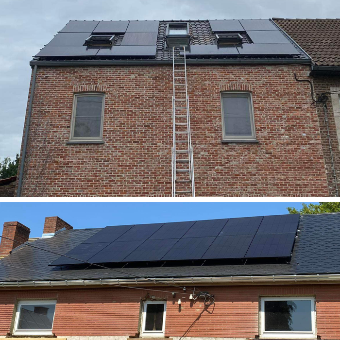 Pose d epanneaux solaires, électricité