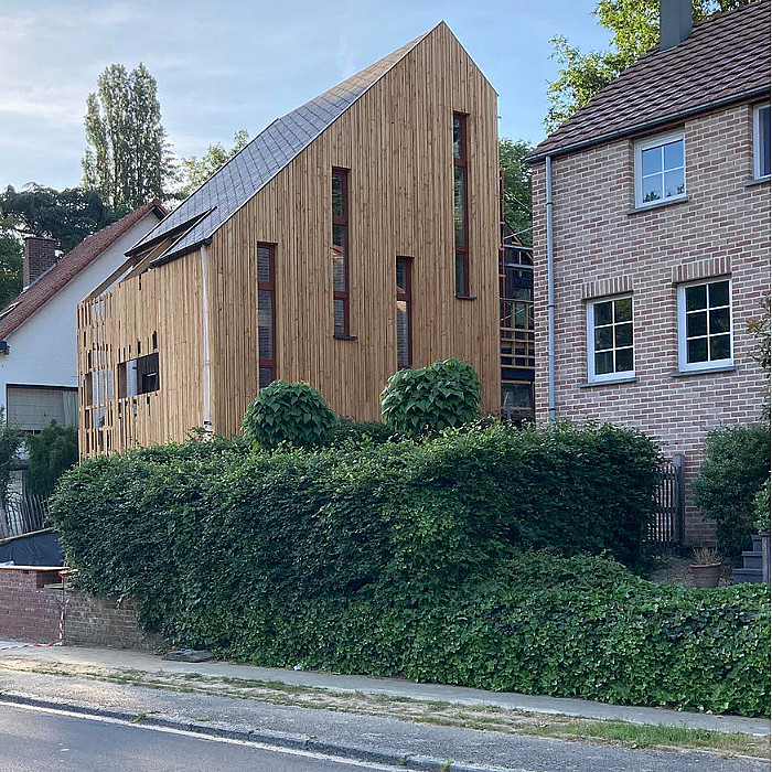 Nouveau bardage, ardoise, bois, tuile