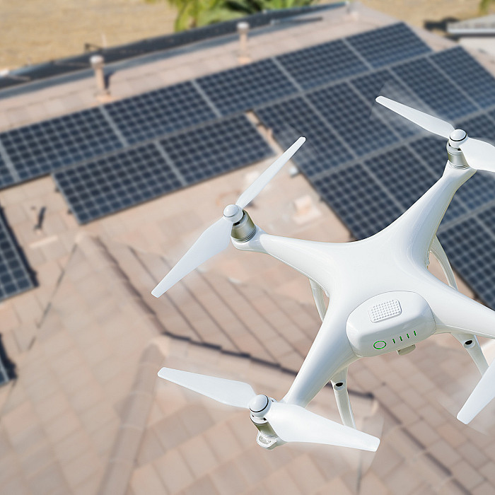 détection, panne, drone, équipements, panneaux solaires, toiture, photovoltaïques, inspection