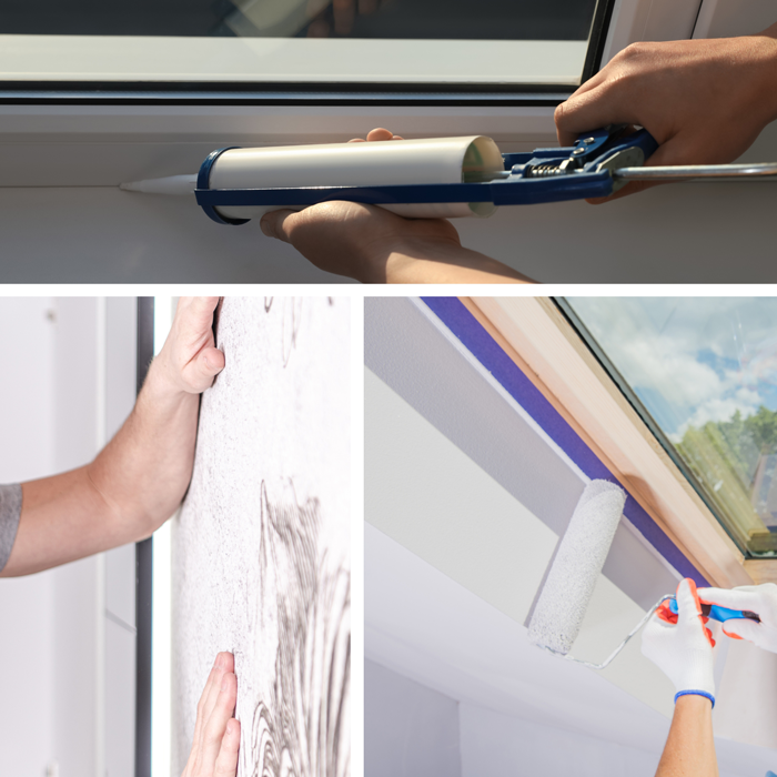 Installation châssis, volet, finitions, châssis