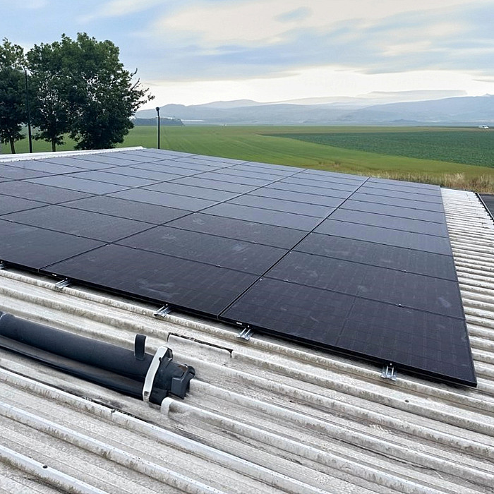 Entretien, panneaux solaires, nettoyage, service d'entretien, professionnel, bâtiment