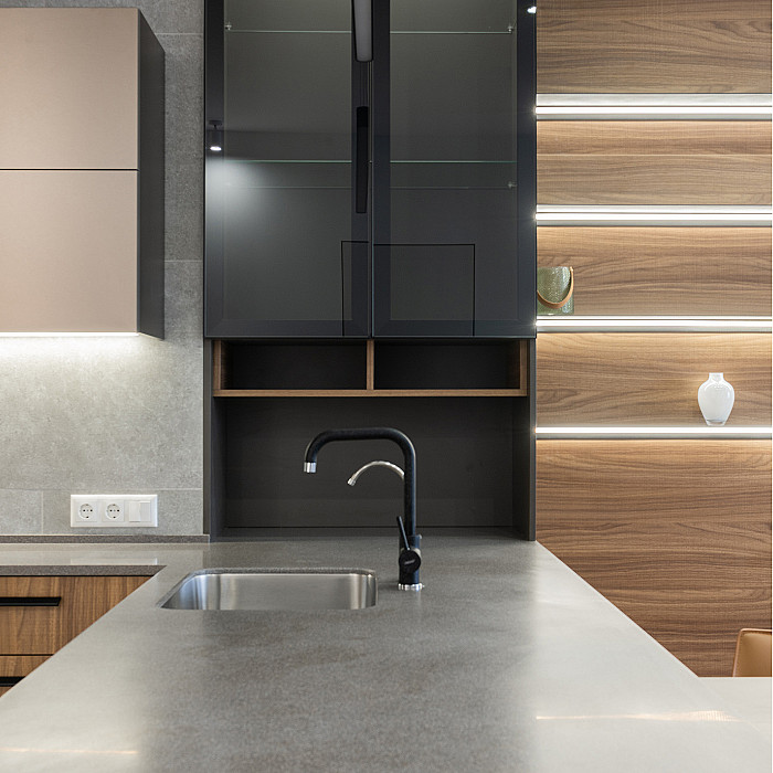 rénovation cuisine, nouvelle cuisine, plan de travail cuisine, crédence en verre