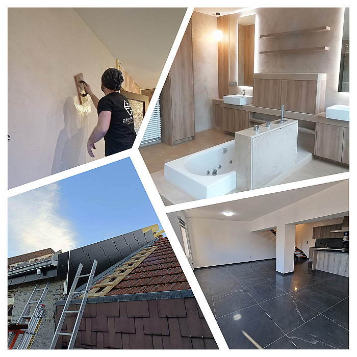 Rénovation générale, maçon, égouttage, gros œuvre, travaux de maçonnerie, toiture, électricité générale, 
                  sols, carrelage, adaptation salle de bain PMR, Saint-Nicolas, Sprimont, Nandrin, Neupré, Esneux