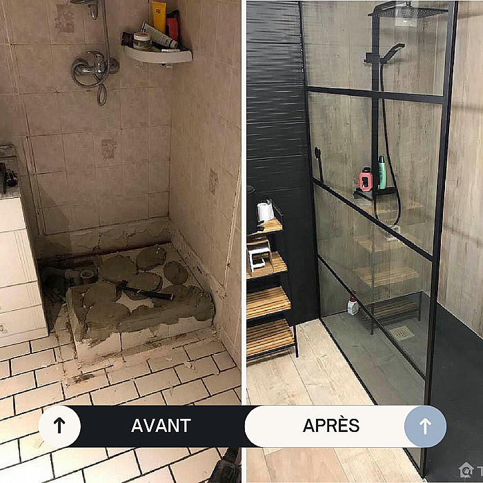 rénovation salle de bain, création salle de bain, carrelage, installation douche, 
                   baignoire, sanitaires, Liège, Dison, Esneux