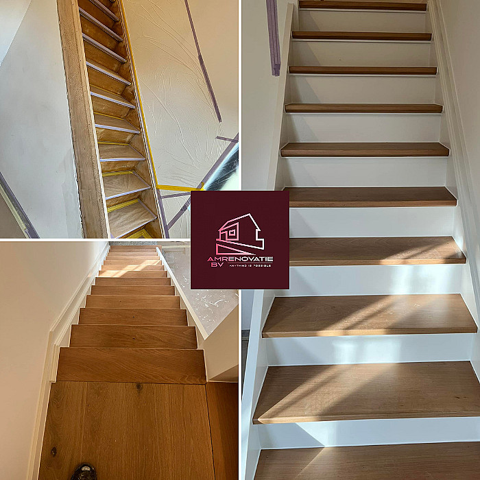 renovatiewerken, trap, binnenrenovatie, chape, beton, badkamer, sanitair